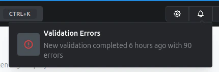rename validation errors