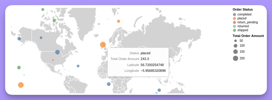 Custom Map Chart