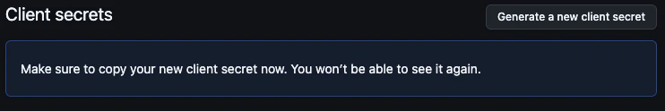 Github Generate Client Secret Pn