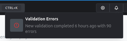 rename validation errors
