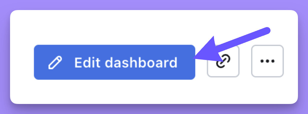 The Edit dashboard button