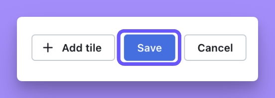 Saving a dashboard with its new filters