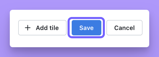 Saving a dashboard with its new filters