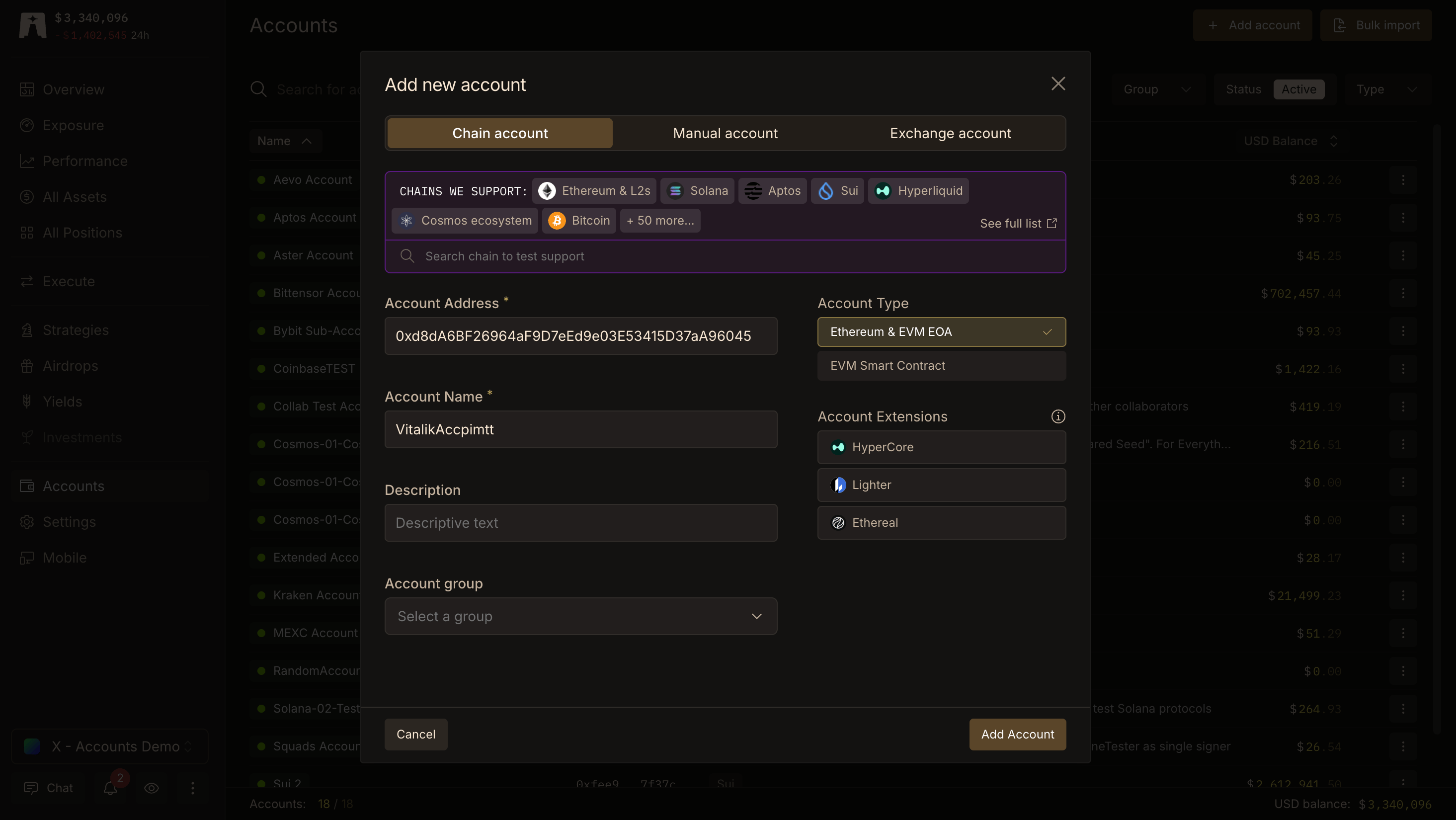 Add Accounts Pn