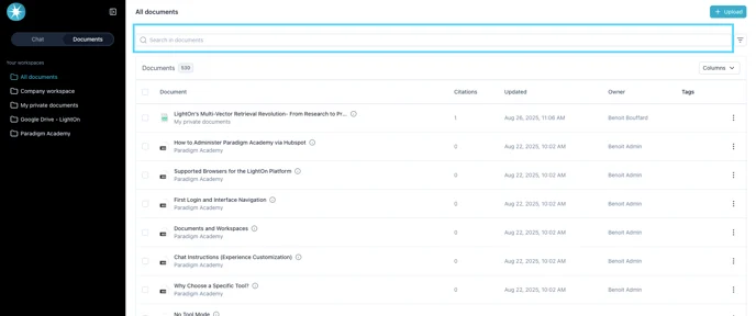Searching documents