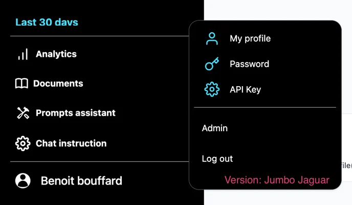 Application Version Display
