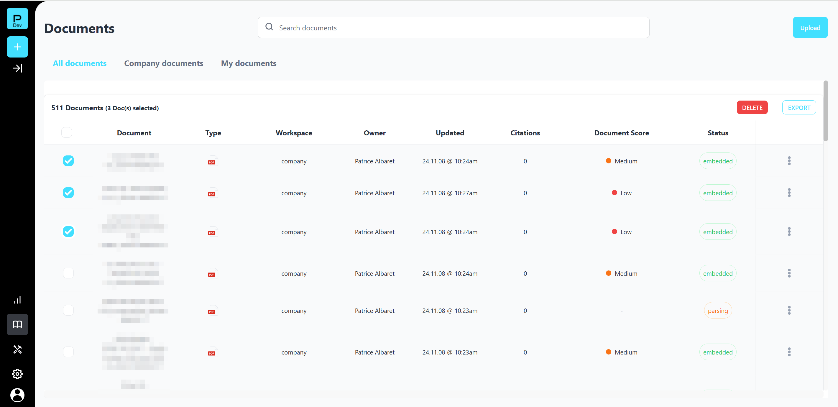Fonctionnalité de Suppression en Masse