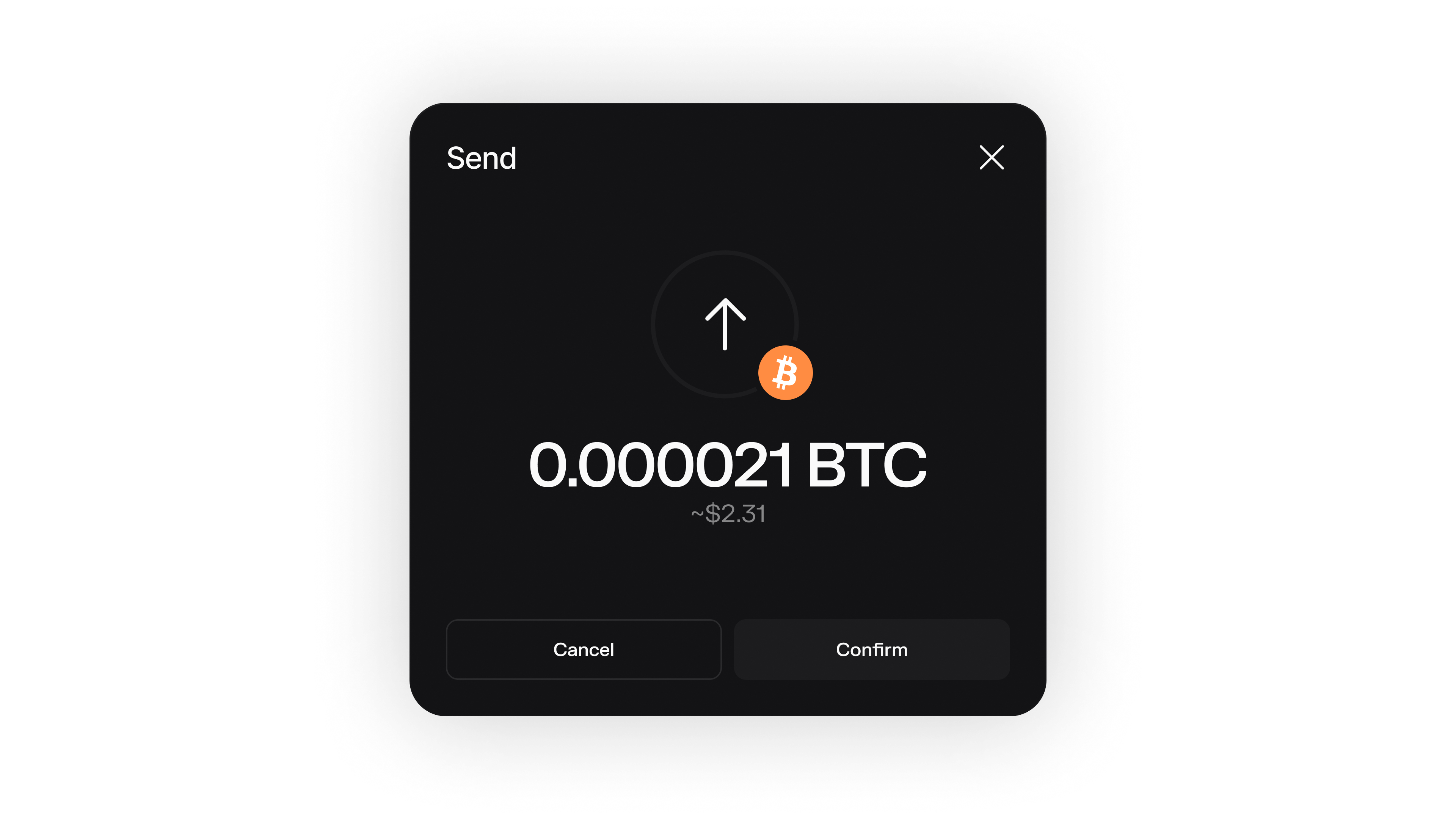 Transfer Bitcoin - Spark