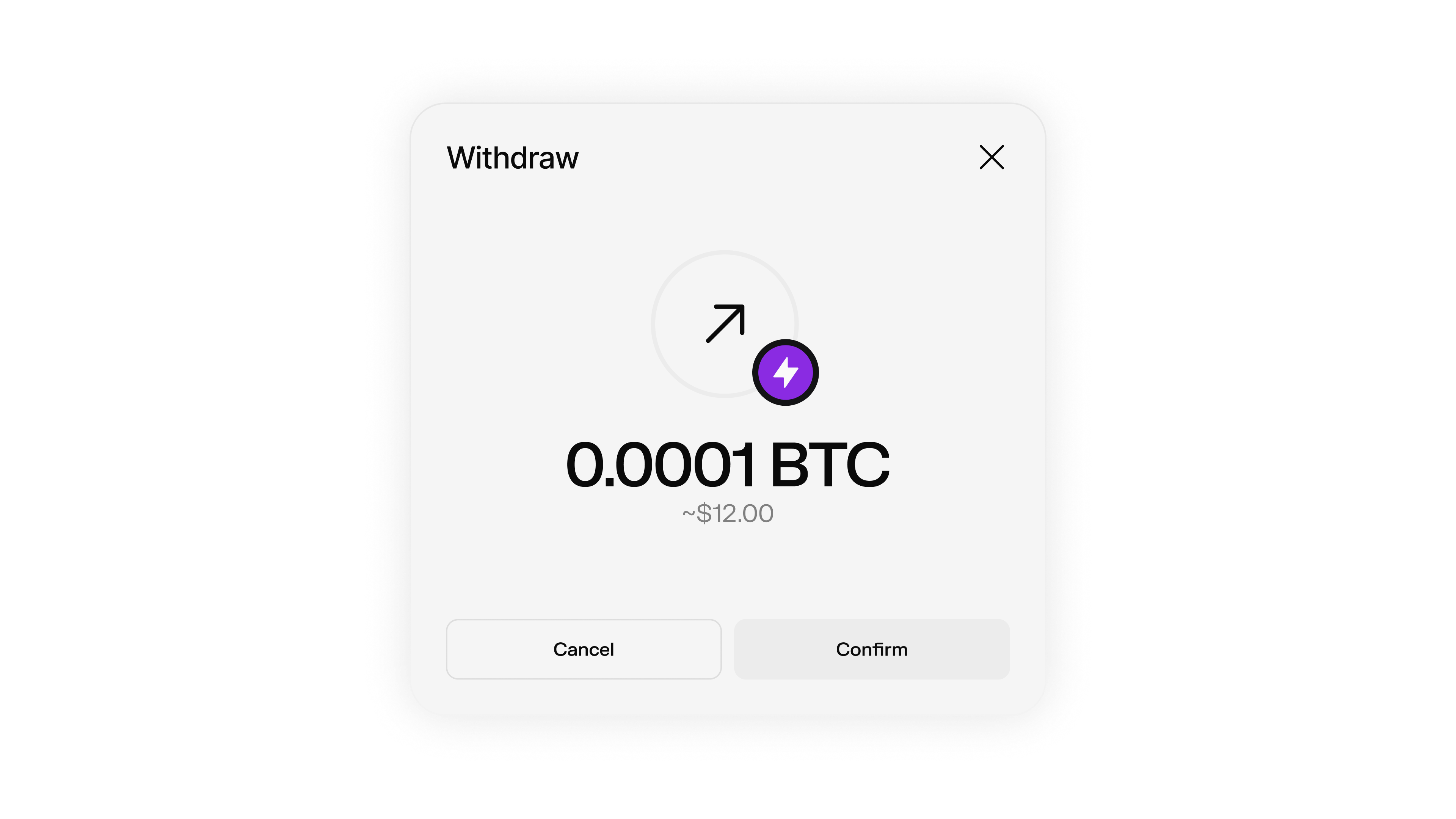 Withdraw to Lightning