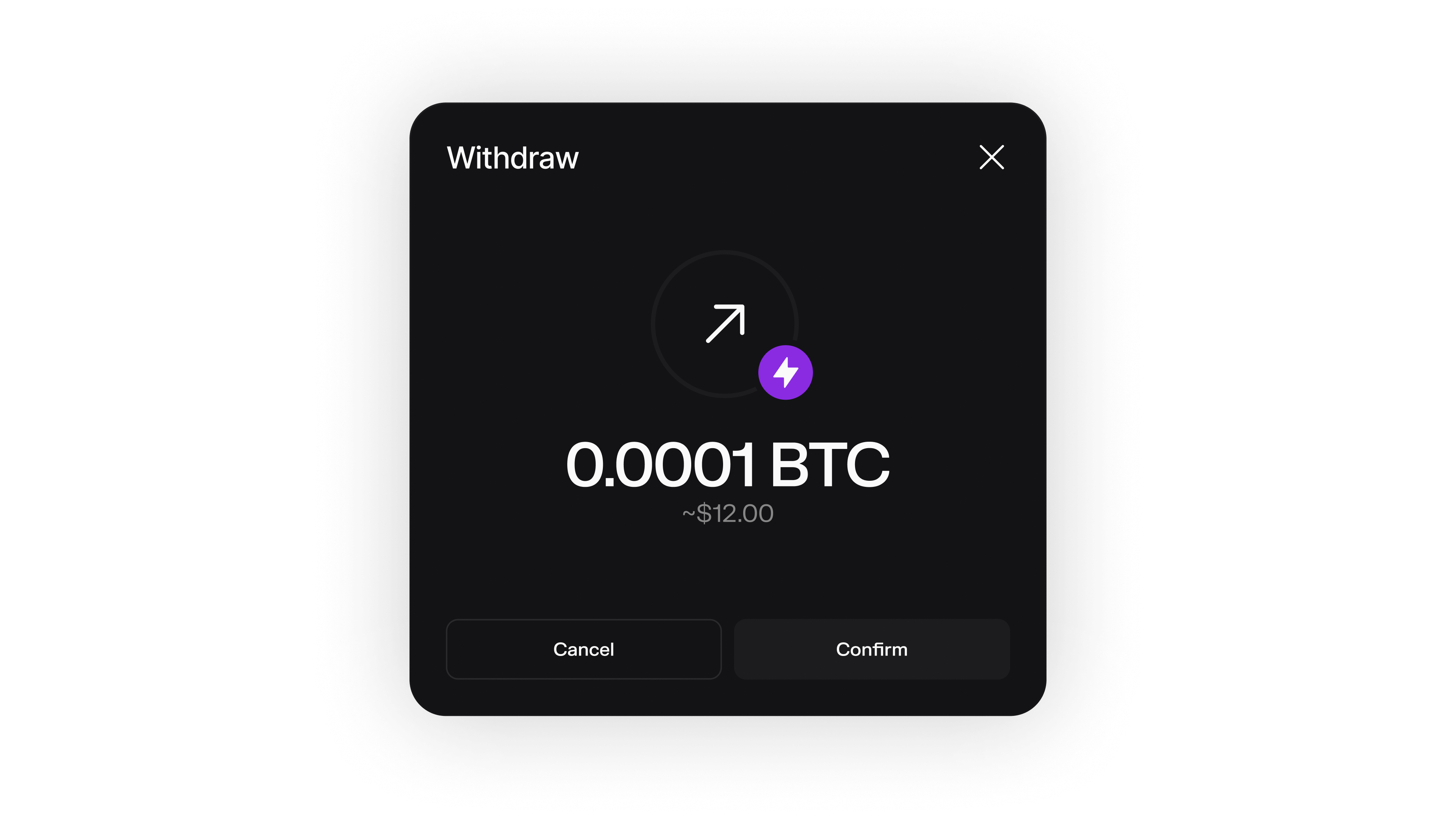 Withdraw to Lightning