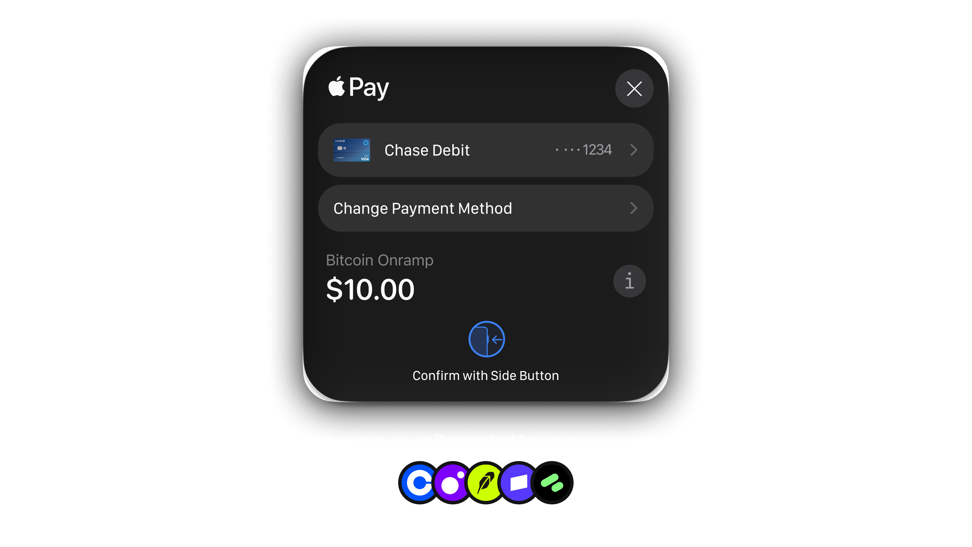 Buy Bitcoin with on-ramp