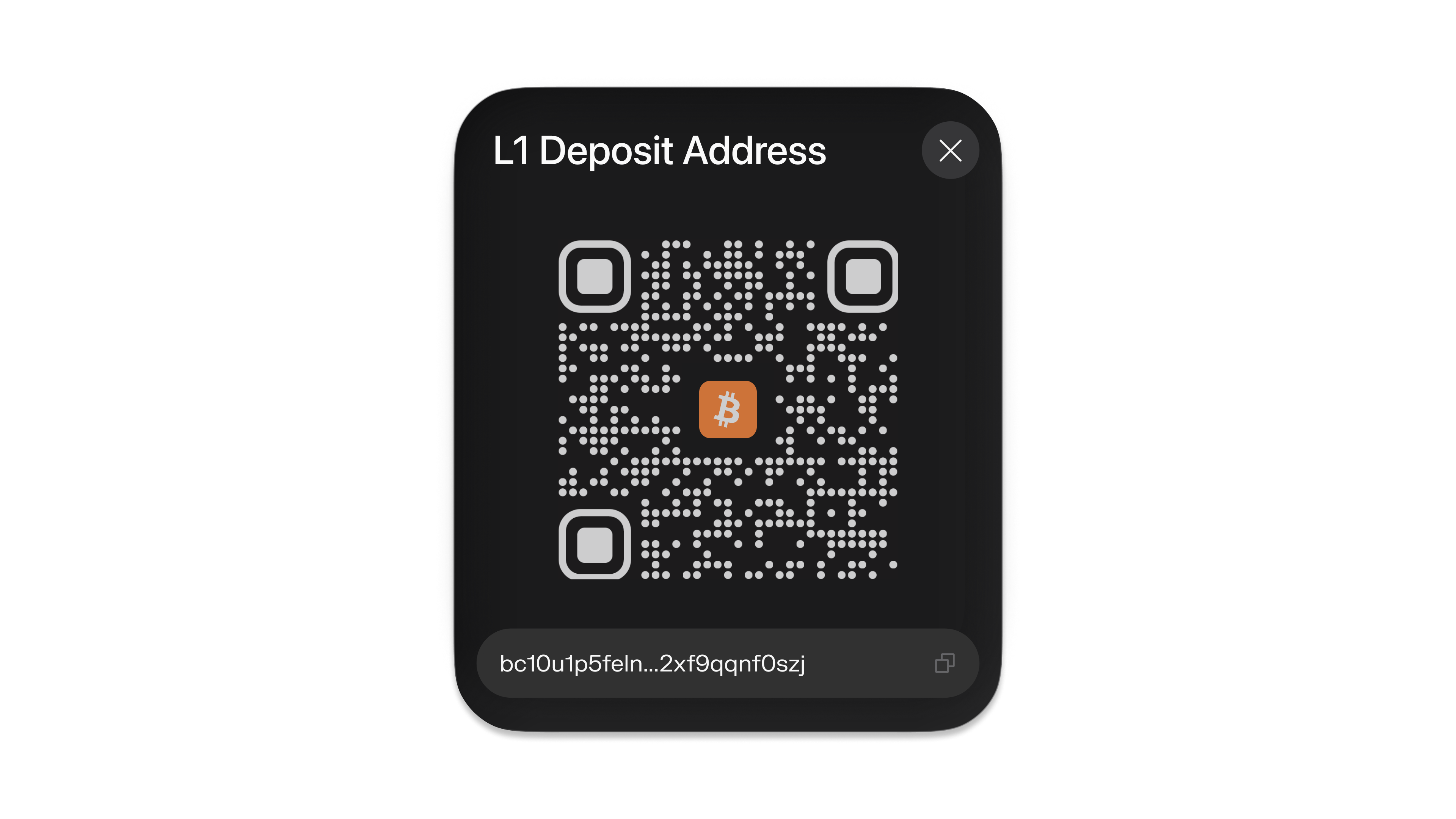 Deposit to Spark L1 address