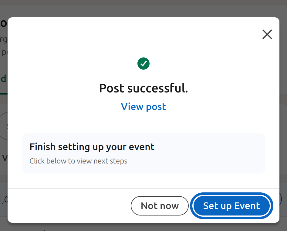 Linkedin Setupevent
