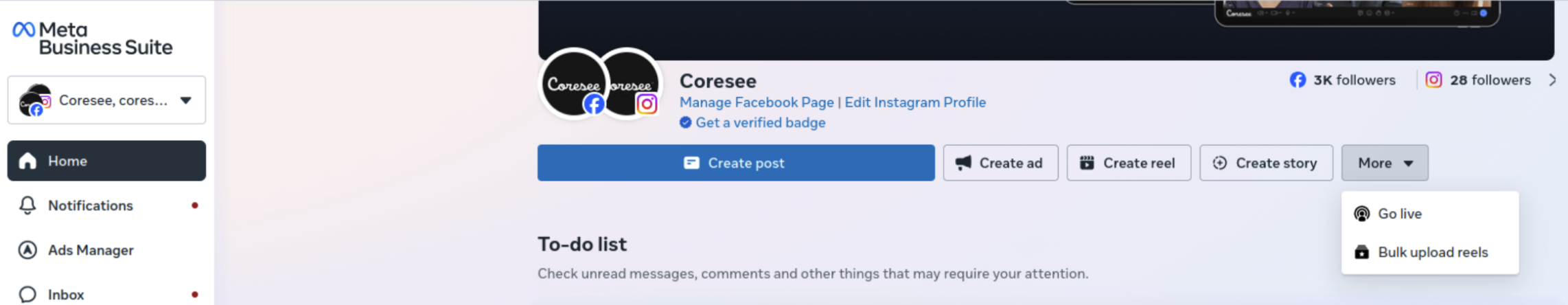 Facebook Golive