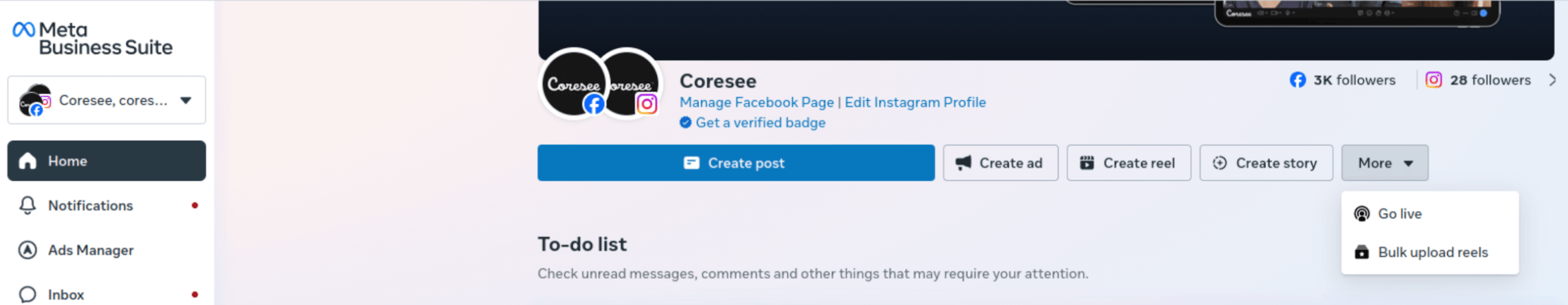 Facebook Golive
