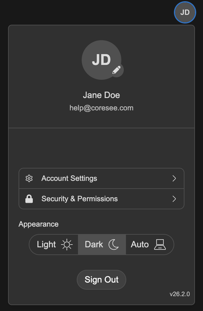 Account Modal