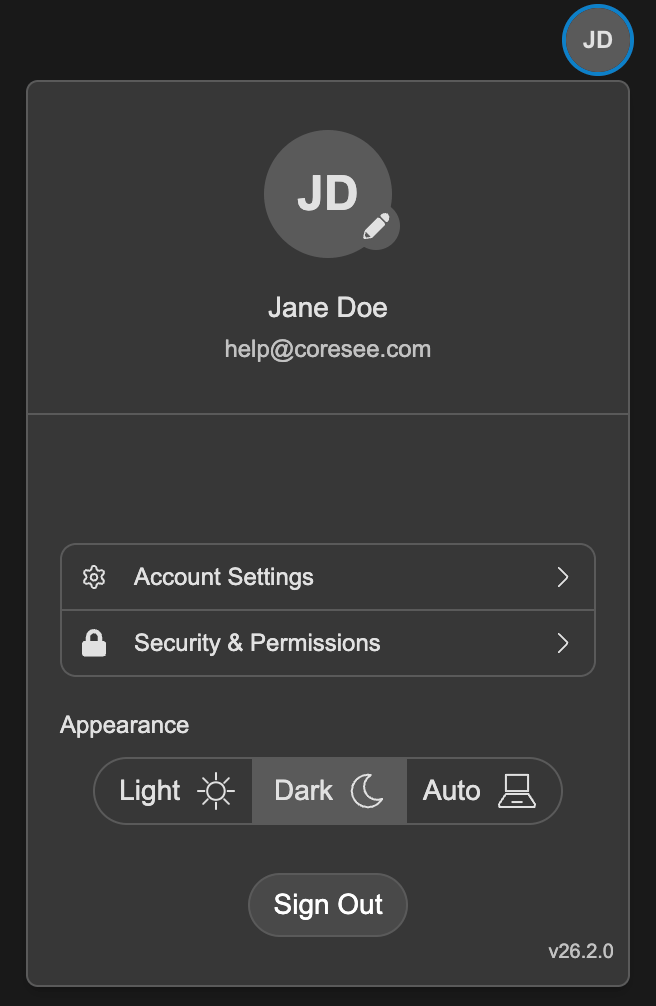 Account Modal Account Modal