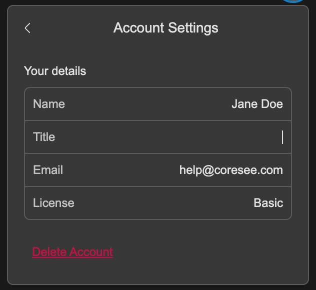 Account Settings Account Settings