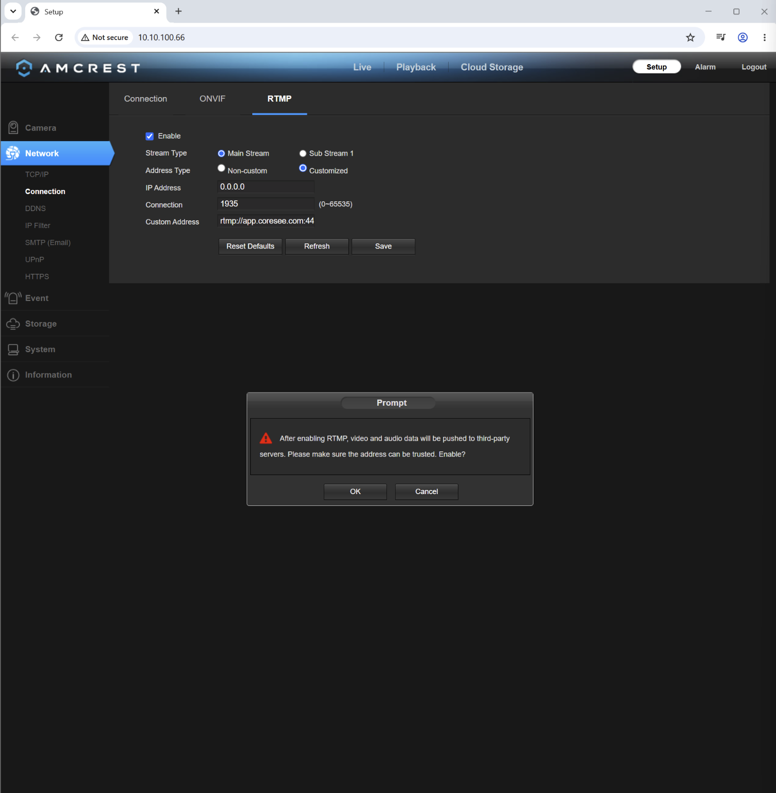 Amcrest Config 2