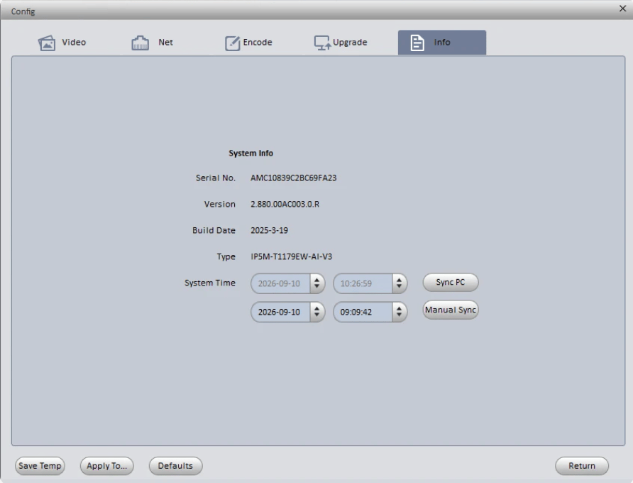Amcrest Config Amcrest Config