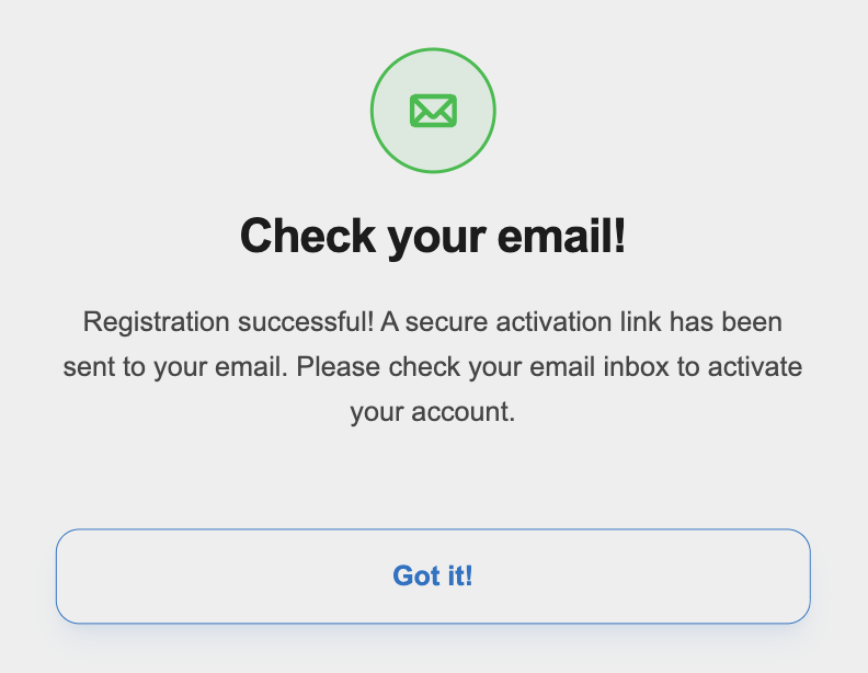 Check Email Create Account