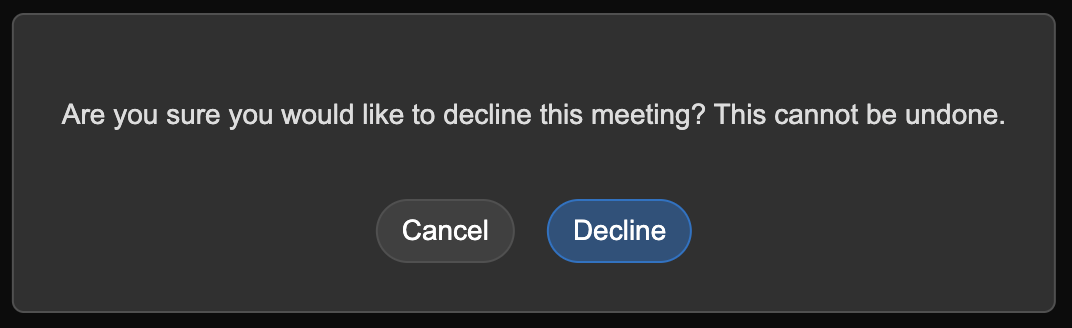 Confirm Decline