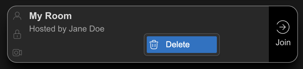 Delete Room