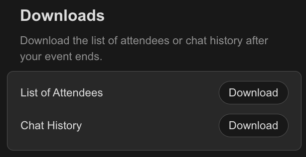 Downloads Event