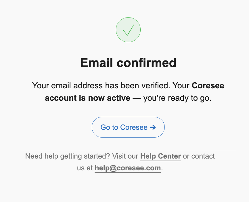 Email Activated