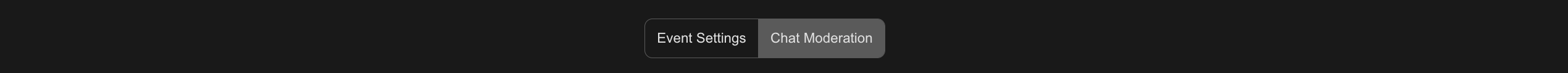 Events Chat Moderation Tab