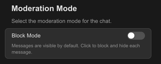 Normal Mode Chat Event