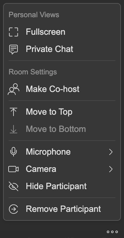 Tile Menu Host Tile Menu Host