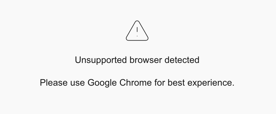 Unsupported Browser