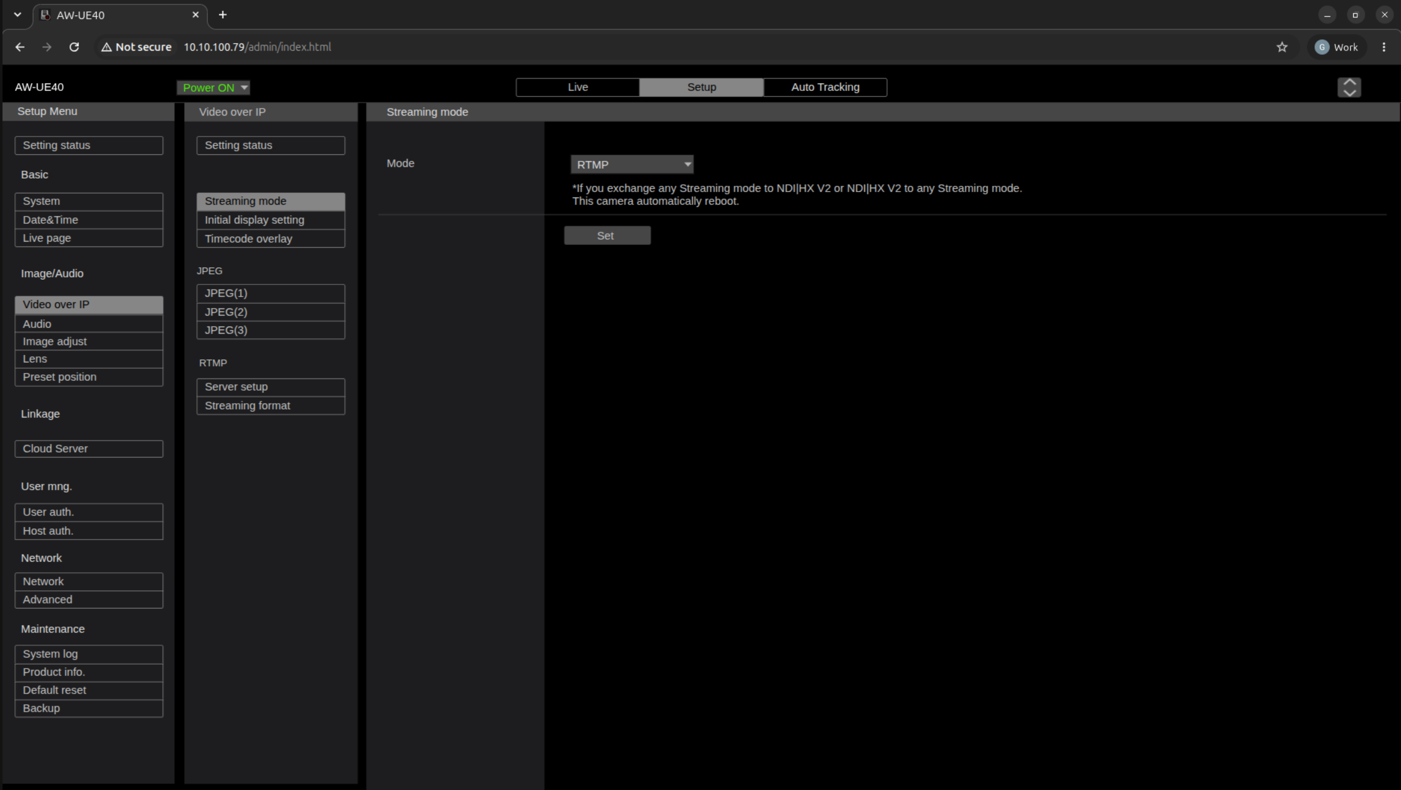 Panasonic Webgui 2