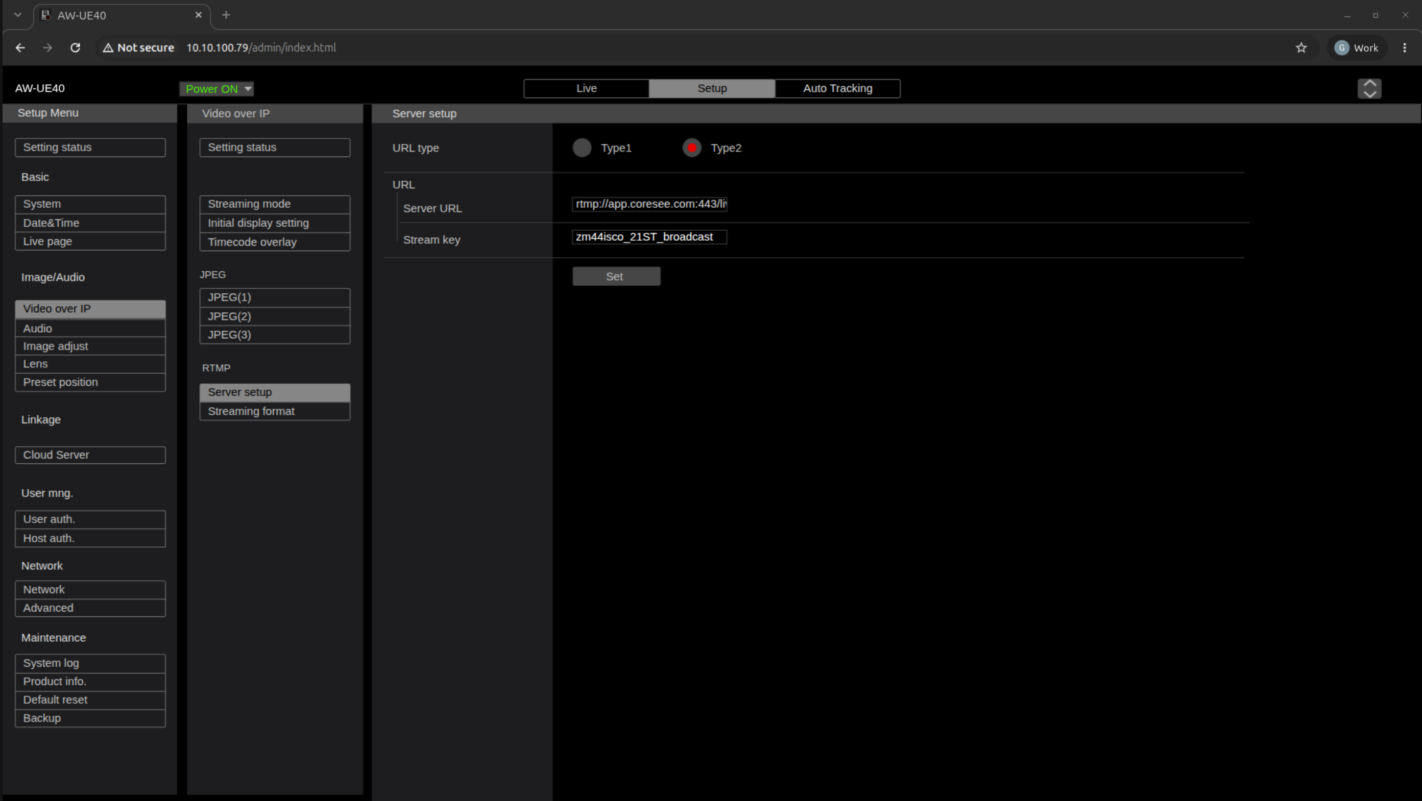Panasonic Webgui 3
