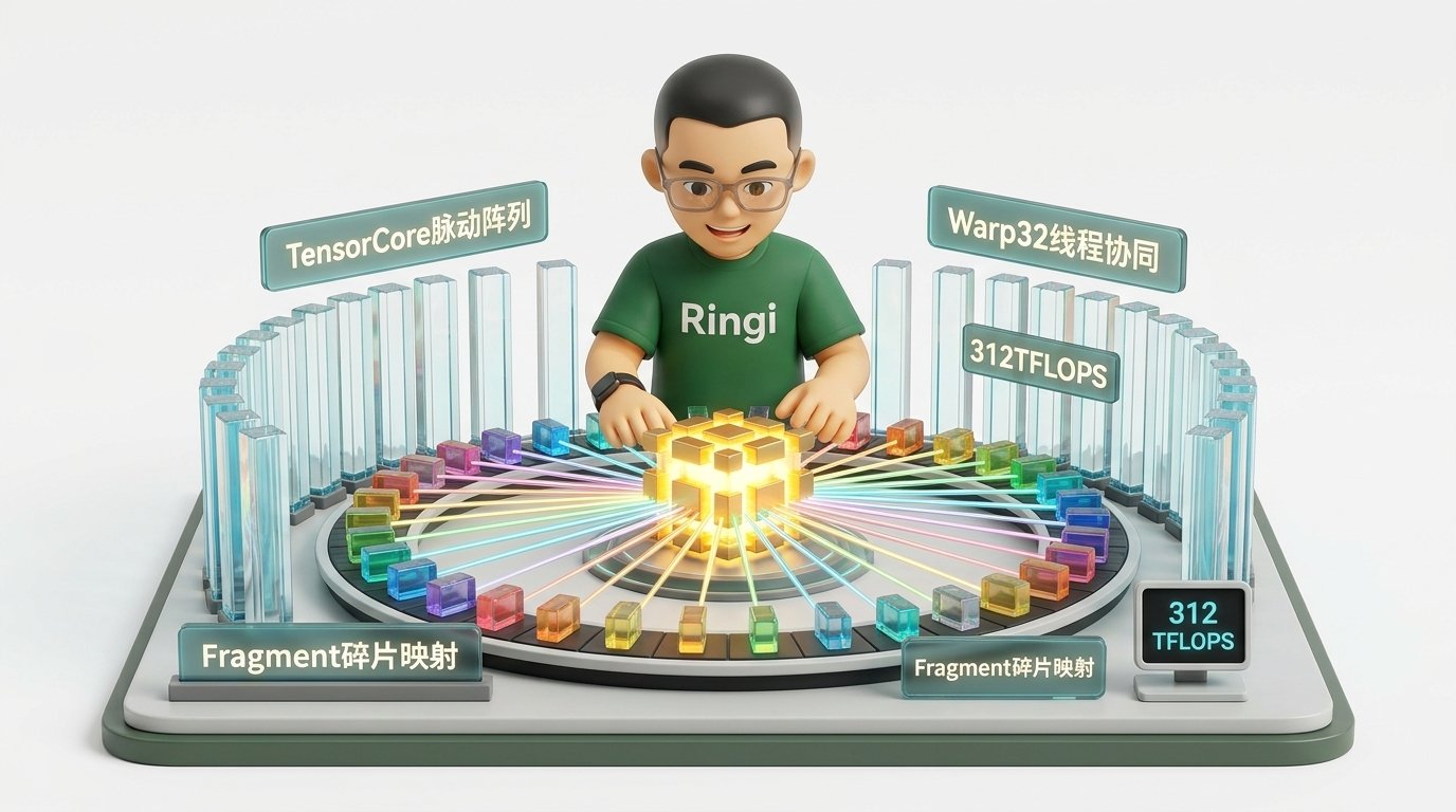 Ringi 导师解构:Tensor Core Warp 级协同矩阵乘工坊