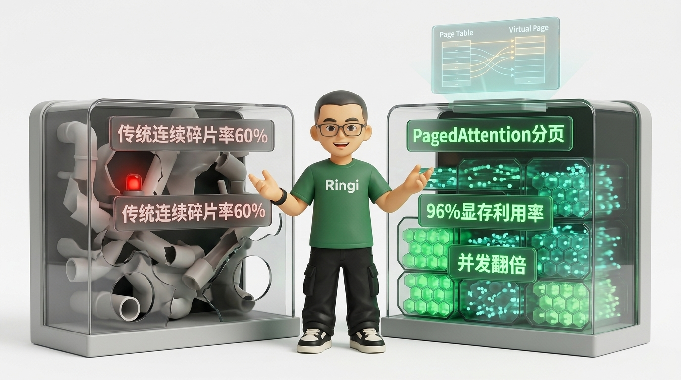 Ringi 导师解构：PagedAttention 分页工坊