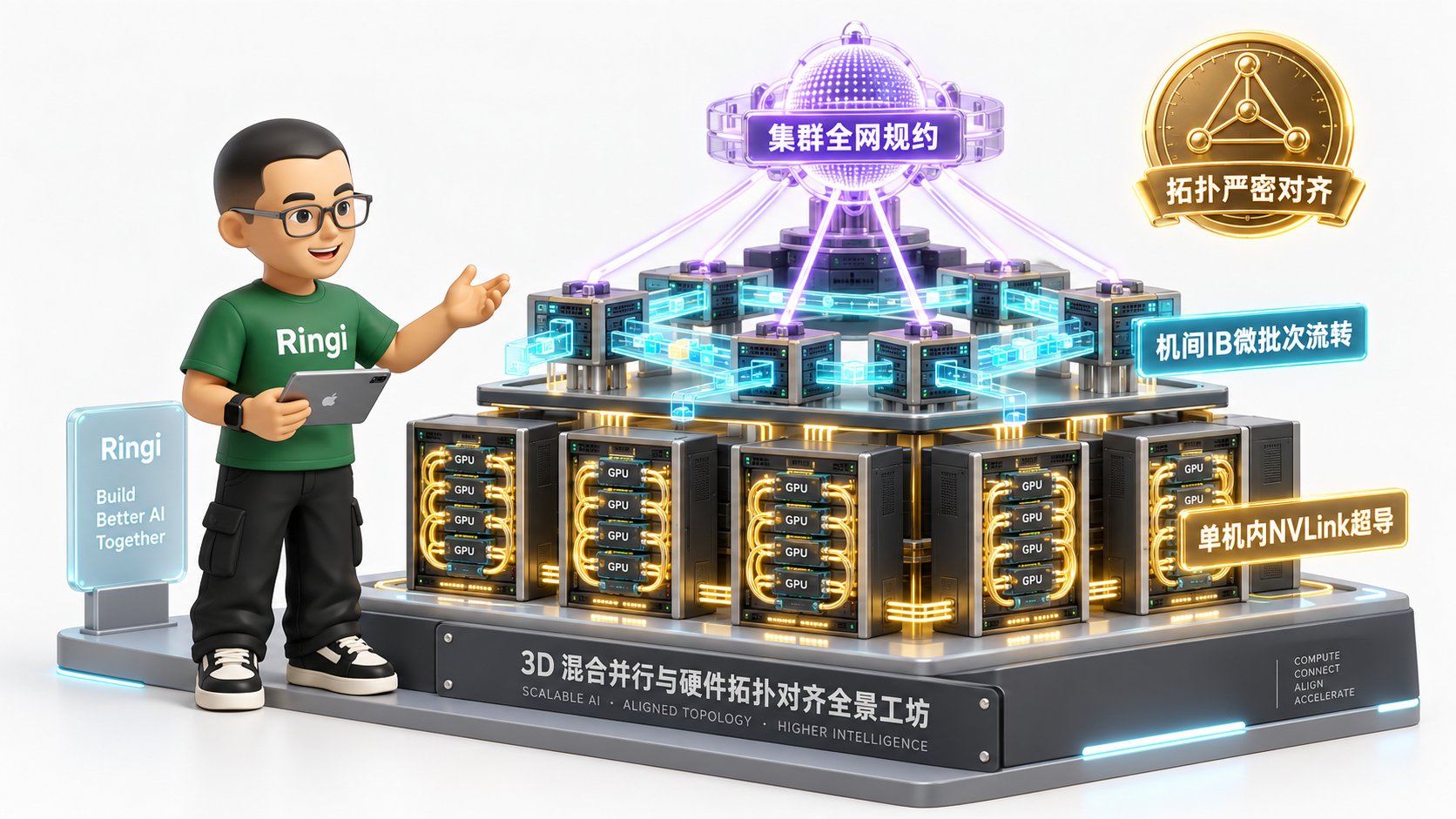 Ringi 导师解构:3D 混合并行与硬件拓扑对齐全景工坊