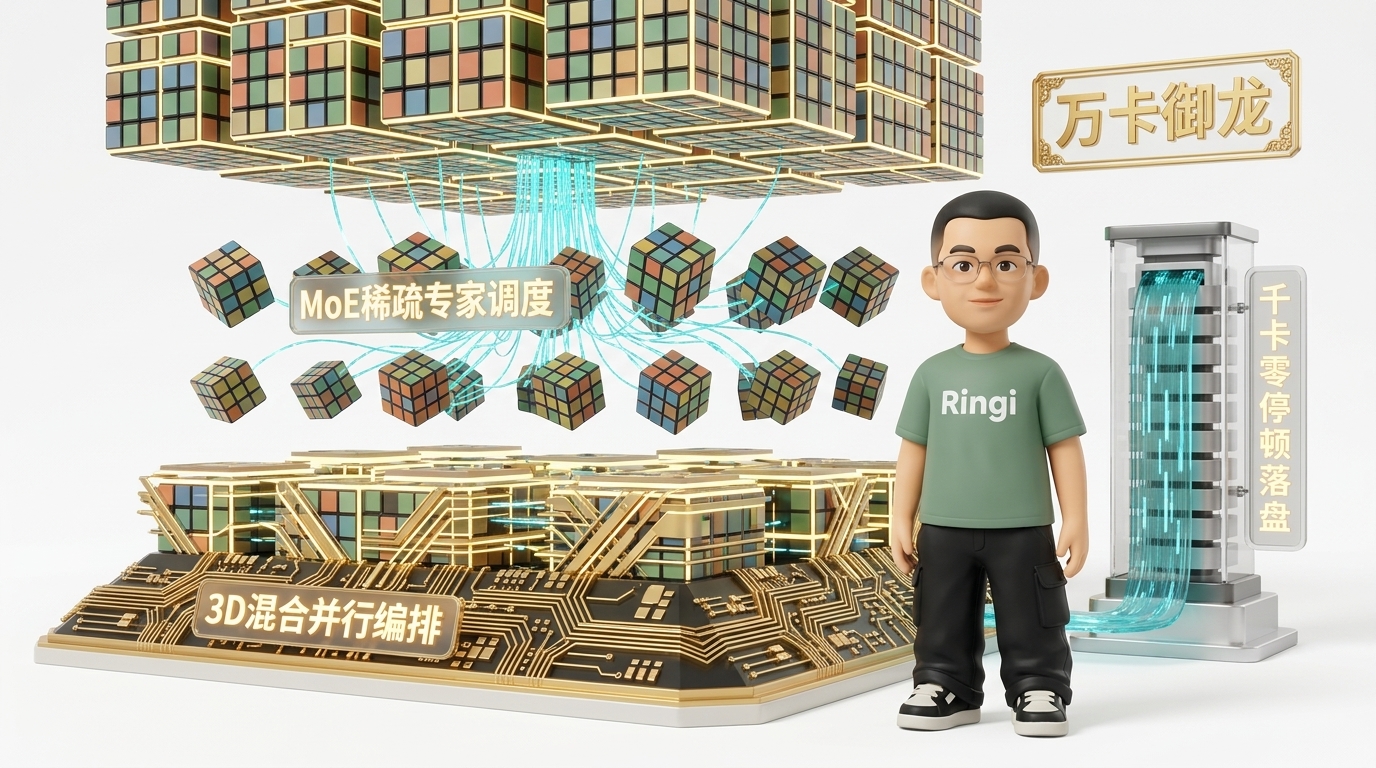 Ringi 导师解构：3D 混合并行与 MoE 专家拓扑调度全景工坊