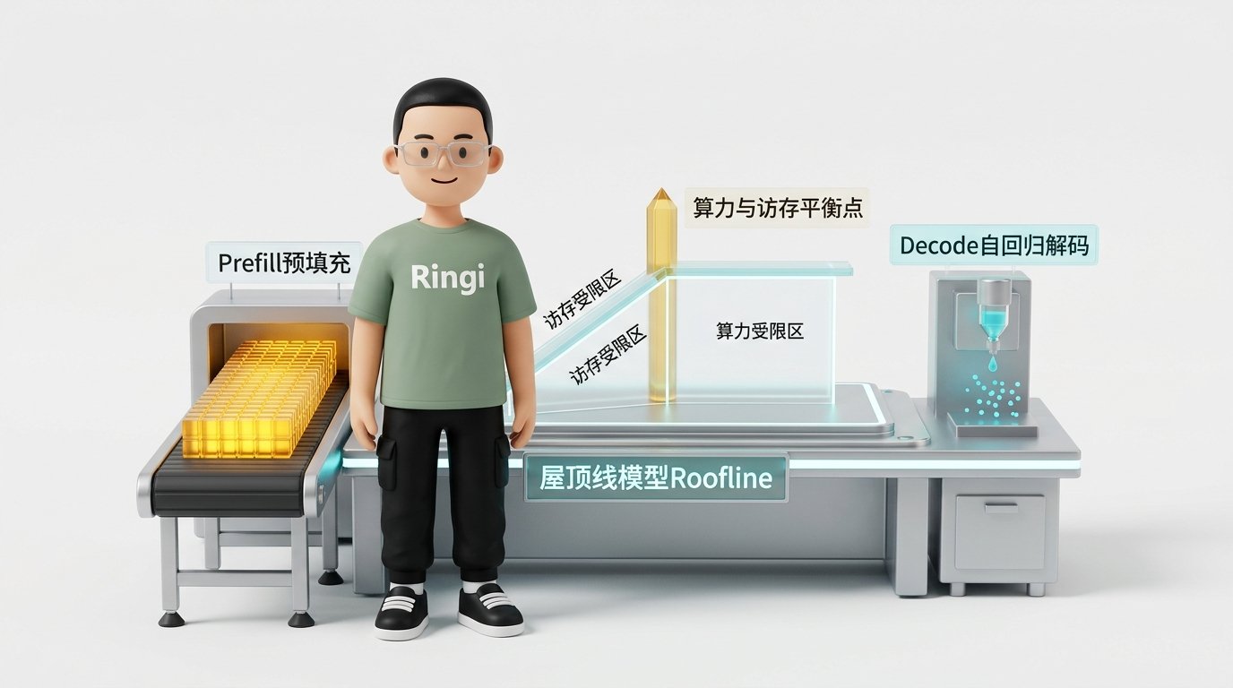 Ringi 导师解构:LLM 在线推理两阶段与 Roofline 双峰全景工坊