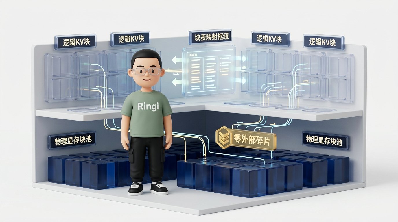 Ringi 导师解构:PagedAttention 虚拟分页显存映射全景工坊