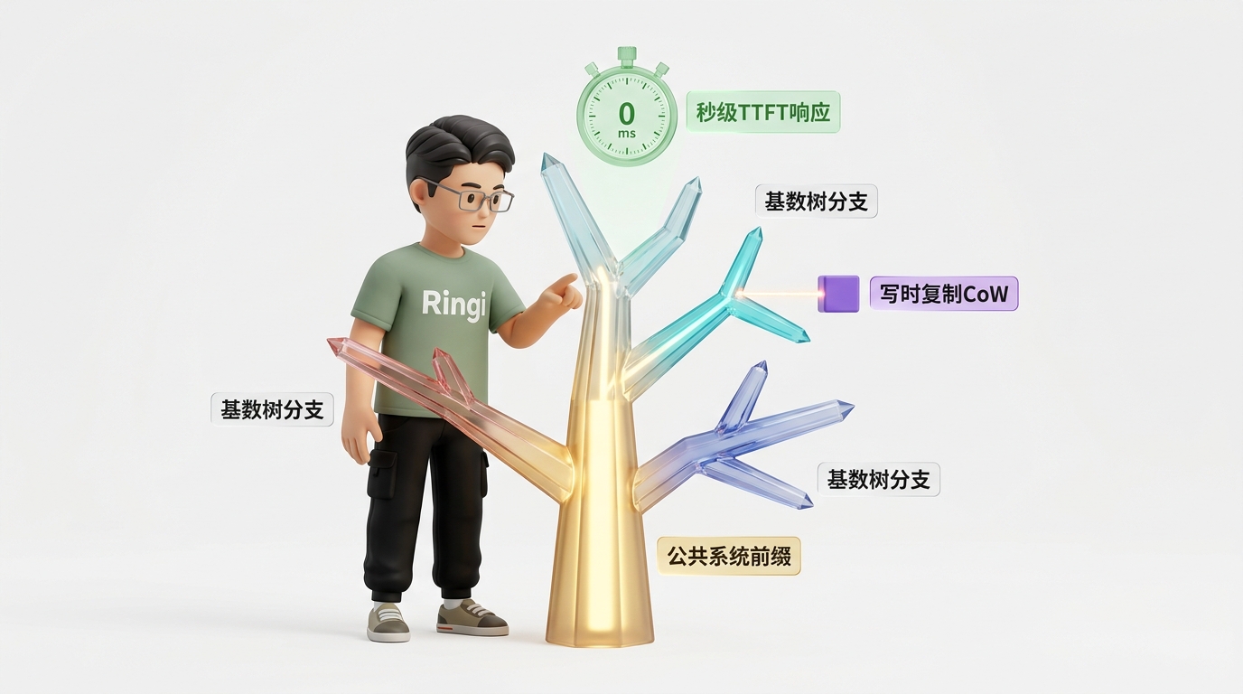 Radix Tree 前缀缓存与分叉复用 CoW 工坊