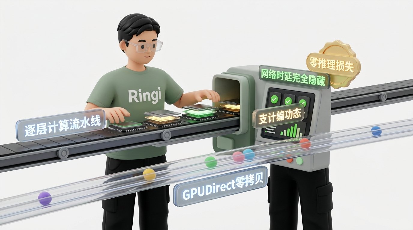 Ringi 导师解构：KV Cache 跨节点 RDMA 异步逐层流水线传输工坊