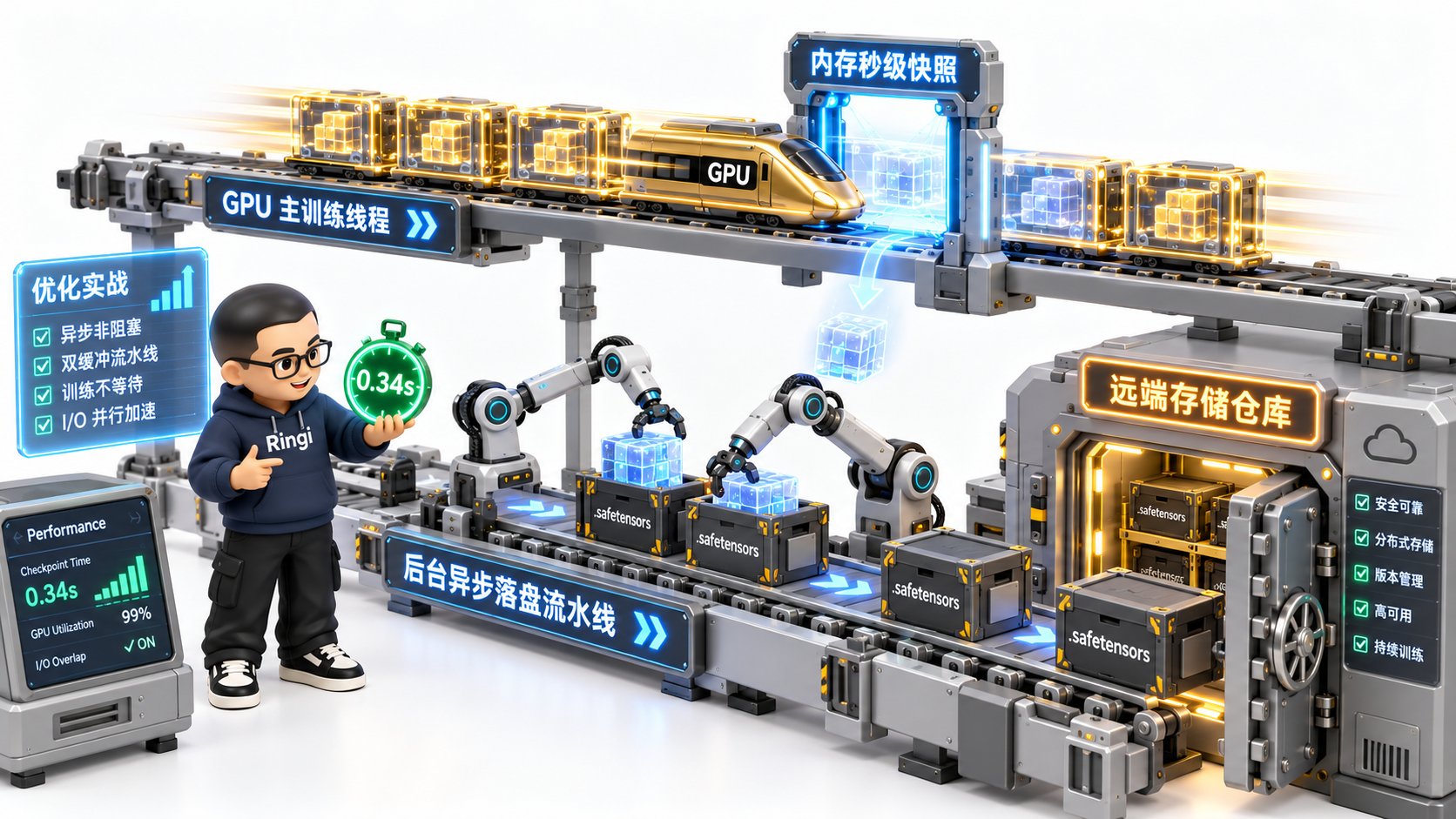 Ringi 导师解构:异步非阻塞 Checkpoint 双缓冲流水线运作台
