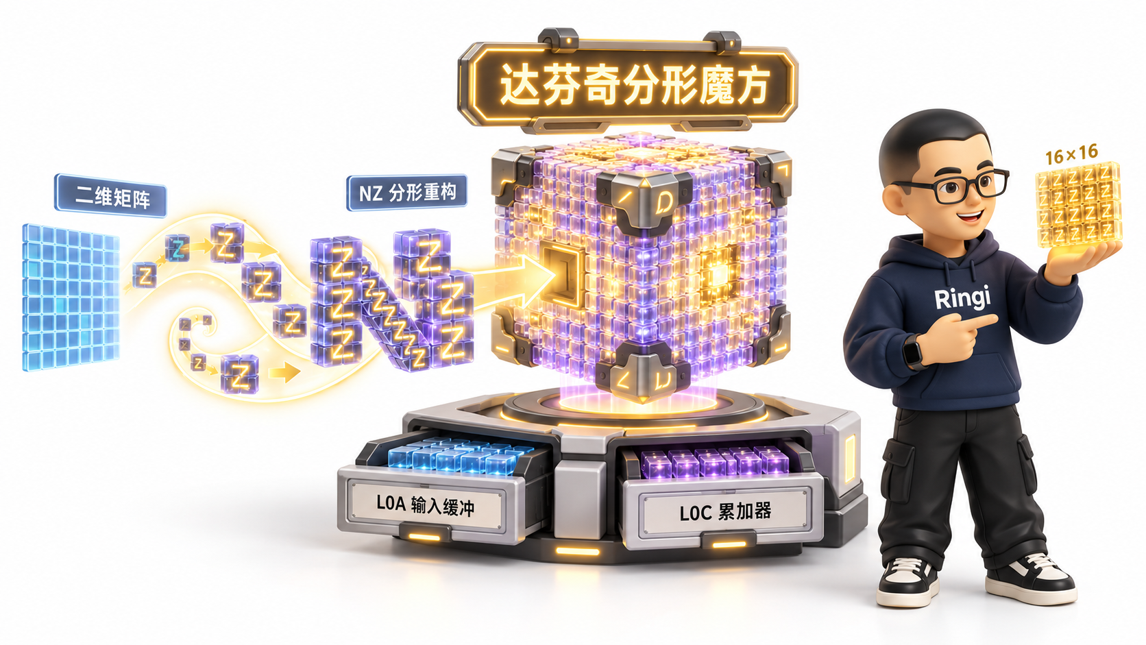 Ringi 导师解构：昇腾达芬奇 Cube 单元与 NZ 分形立方体重解构