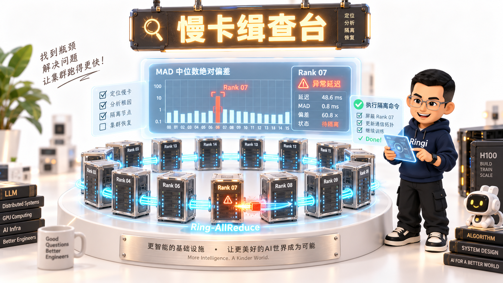 Ringi 导师解构：千卡通信慢节点（Straggler）全景抓捕解剖台