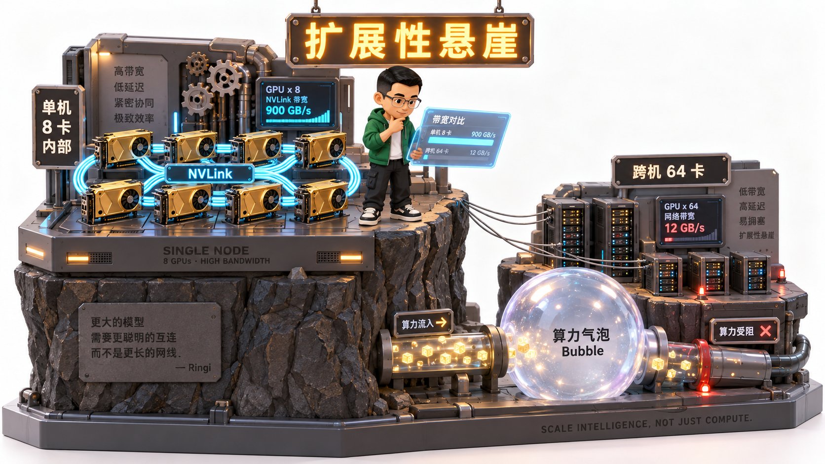 Ringi 导师解构:核心全景工坊——多机跨机通信悬崖与算力气泡解剖台