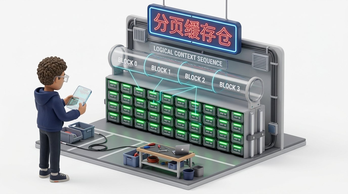Ringi 导师解构:PagedAttention 物理分页内存池与零碎片齿轮