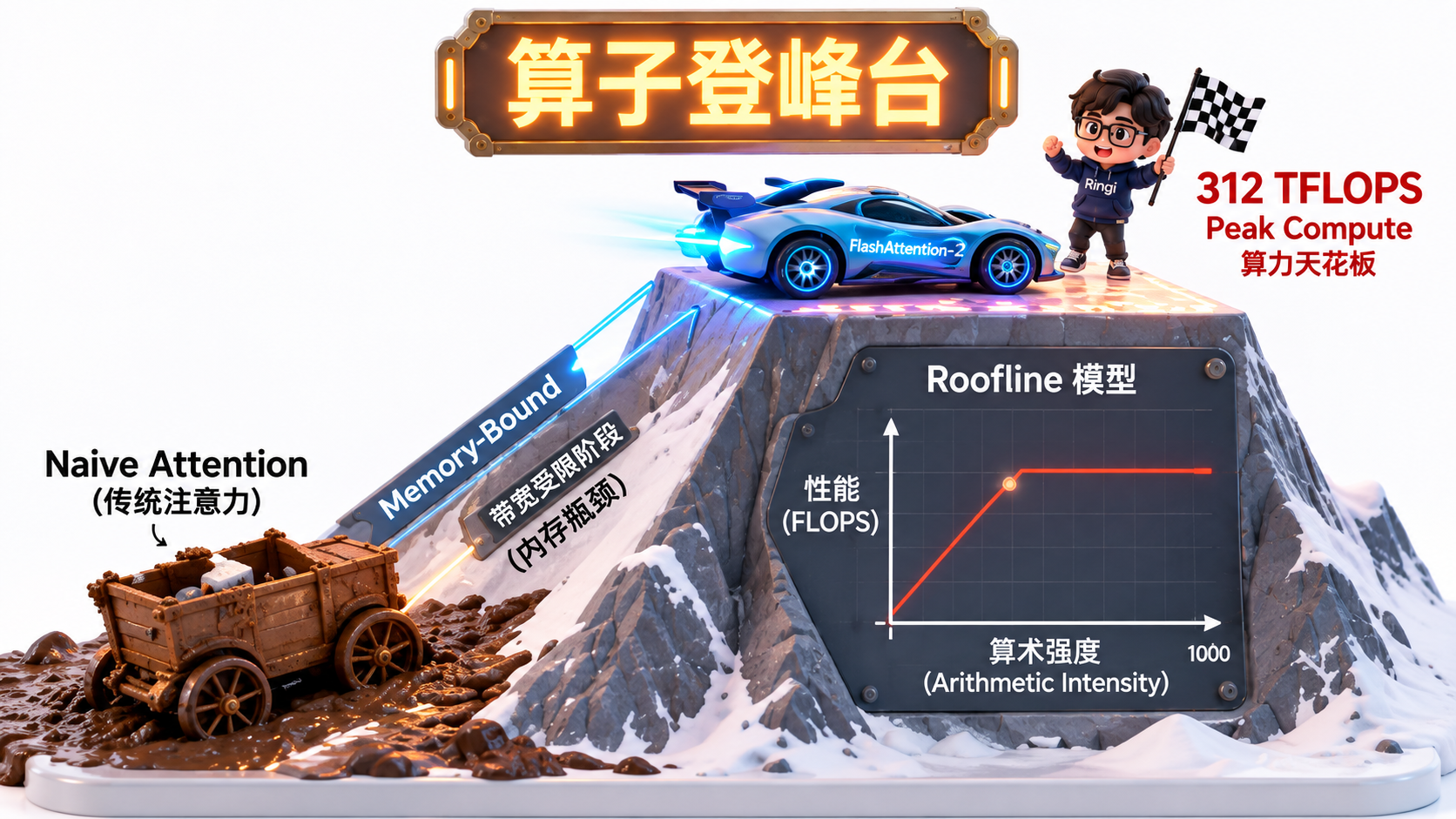 Ringi 导师解构：Roofline 模型天花板与 FlashAttention 终极冲刺