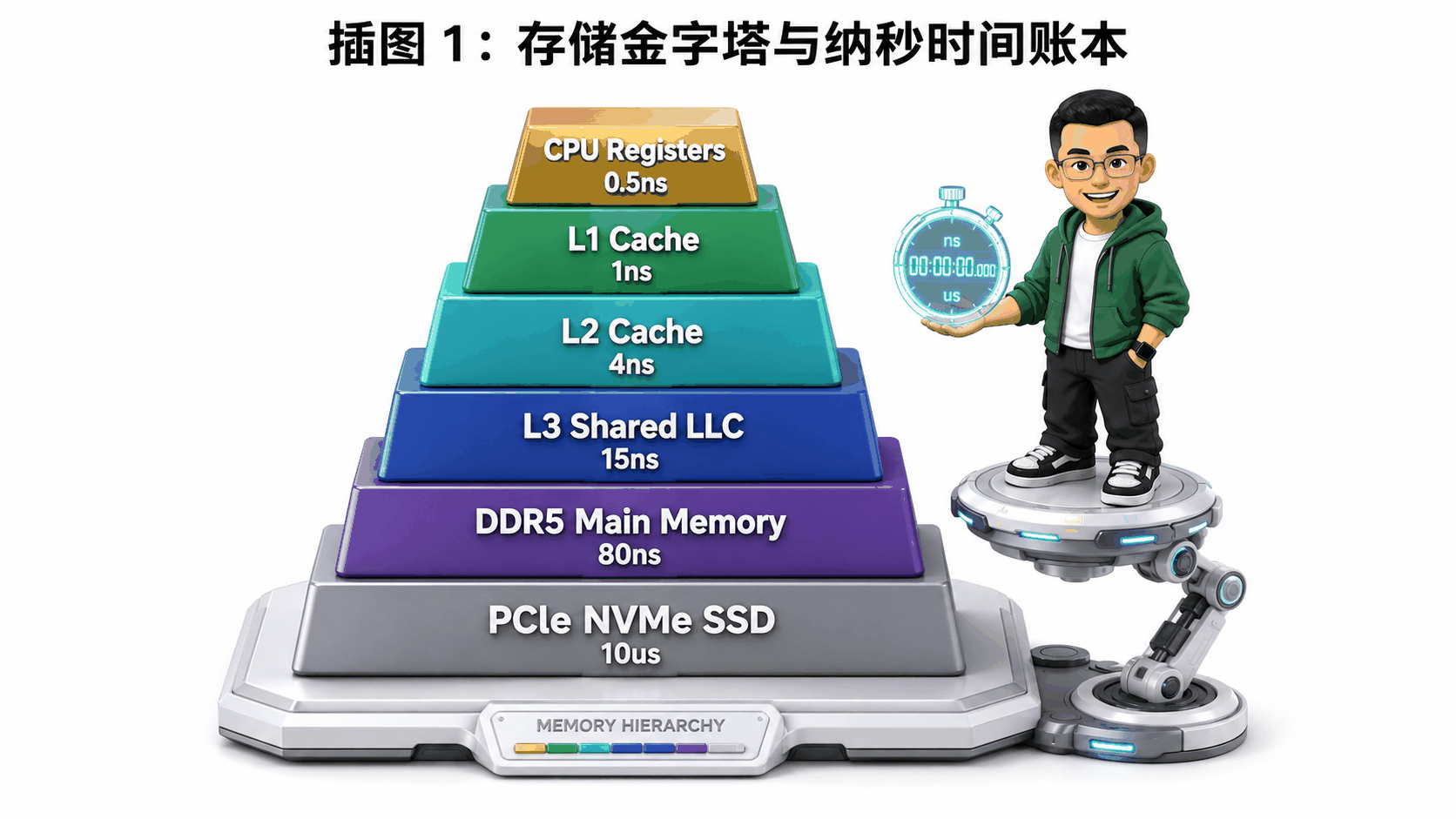 Ringi 导师解构：现代计算机存储金字塔与纳秒级时间账本全景